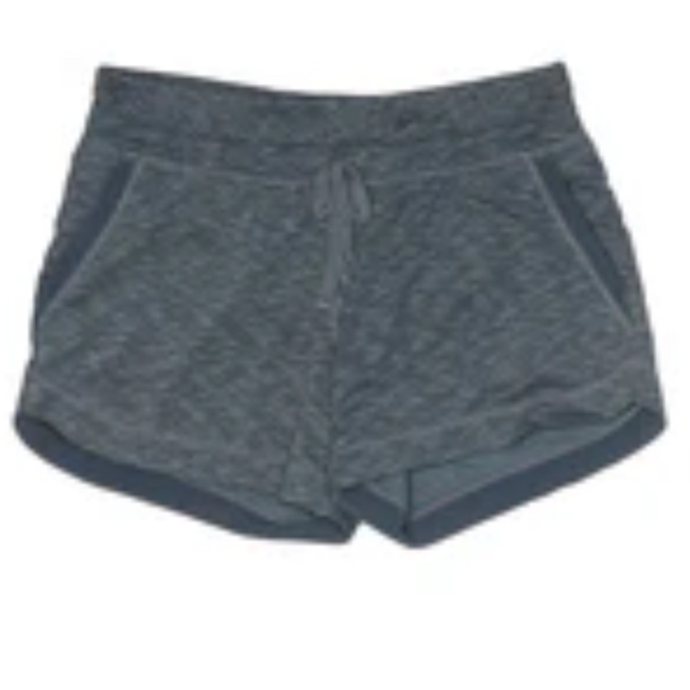 Athleta Gray-blue Athletic Shorts with Elastic Waistband